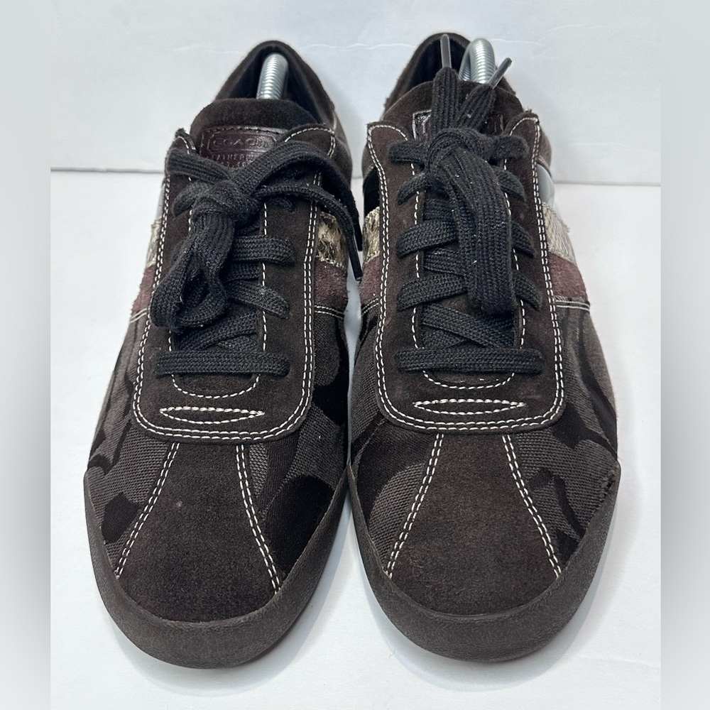 Coach Black and Brown Retro Sneakers - Picture 4 of 6